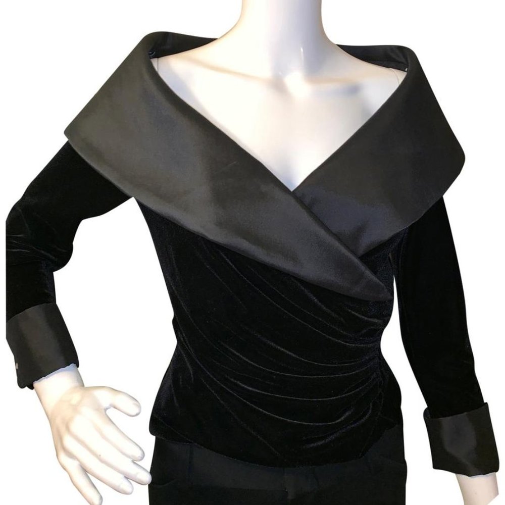 Tadashi Collection Velvet Evening Top